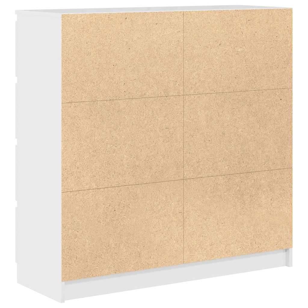 Dressoir 100x35x99 cm bewerkt hout wit is nu te koop bij PeponiXL, paradijselijk wonen!