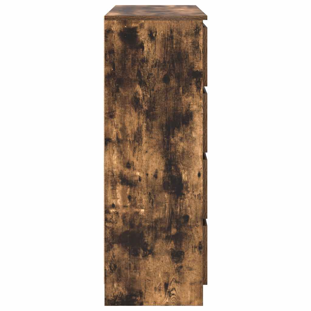 Dressoir 100x35x99 cm bewerkt hout gerookt eikenkleurig is nu te koop bij PeponiXL, paradijselijk wonen!