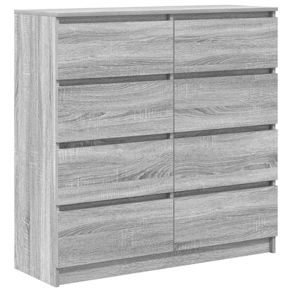 Dressoir 100x35x99 cm spaanplaat grijs sonoma is nu te koop bij PeponiXL, paradijselijk wonen!