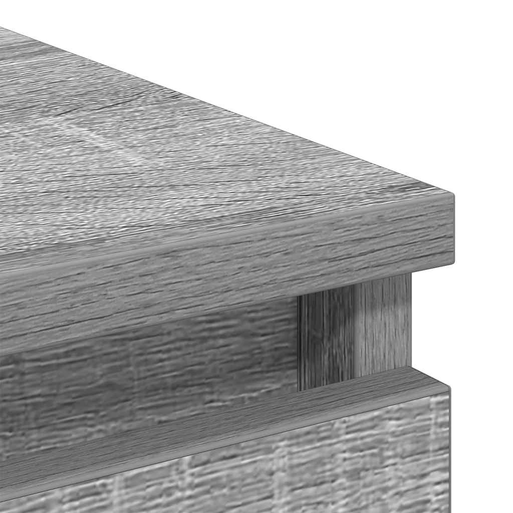 Dressoir 100x35x99 cm spaanplaat grijs sonoma is nu te koop bij PeponiXL, paradijselijk wonen!