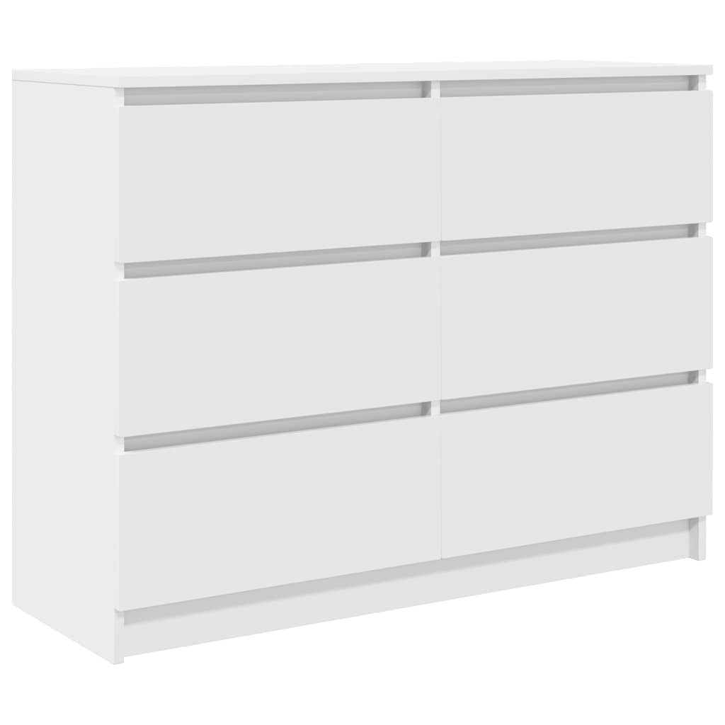Dressoir 100x35x76 cm spaanplaat wit is nu te koop bij PeponiXL, paradijselijk wonen!