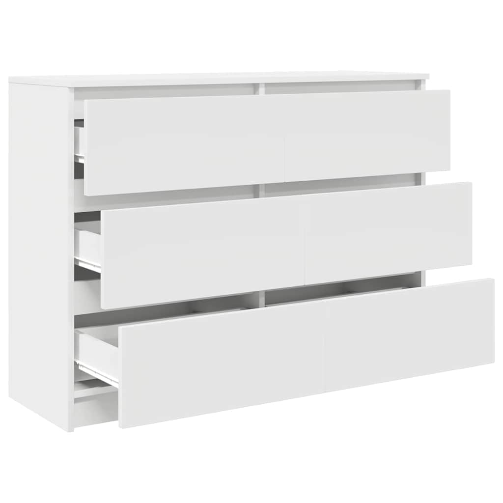Dressoir 100x35x76 cm spaanplaat wit is nu te koop bij PeponiXL, paradijselijk wonen!