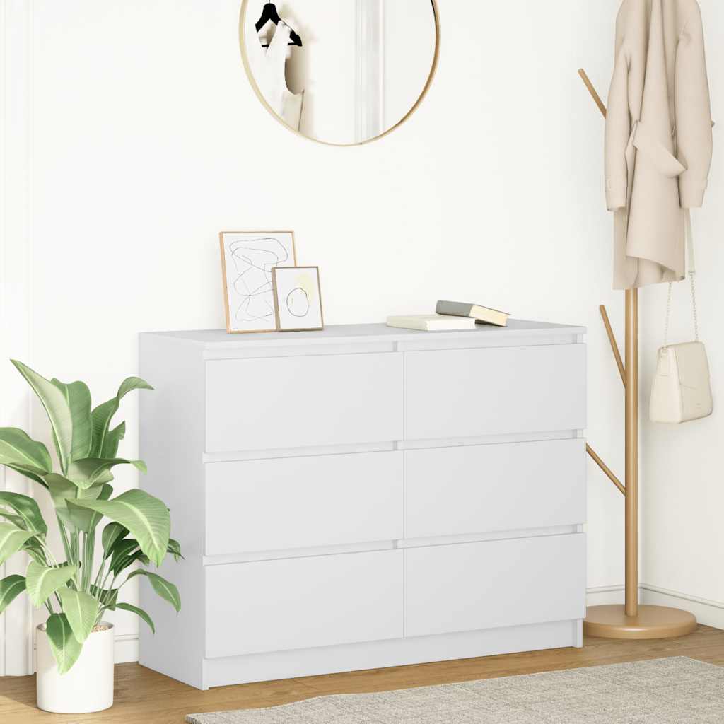 Dressoir 100x35x76 cm spaanplaat wit is nu te koop bij PeponiXL, paradijselijk wonen!