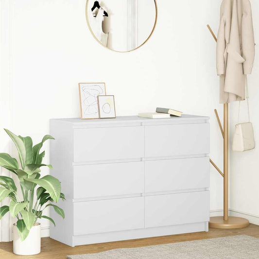 Dressoir 100x35x76 cm spaanplaat wit is nu te koop bij PeponiXL, paradijselijk wonen!