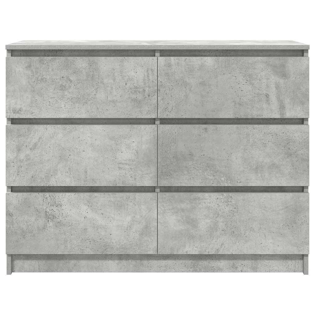 Dressoir 100x35x76 cm spaanplaat betongrijs is nu te koop bij PeponiXL, paradijselijk wonen!