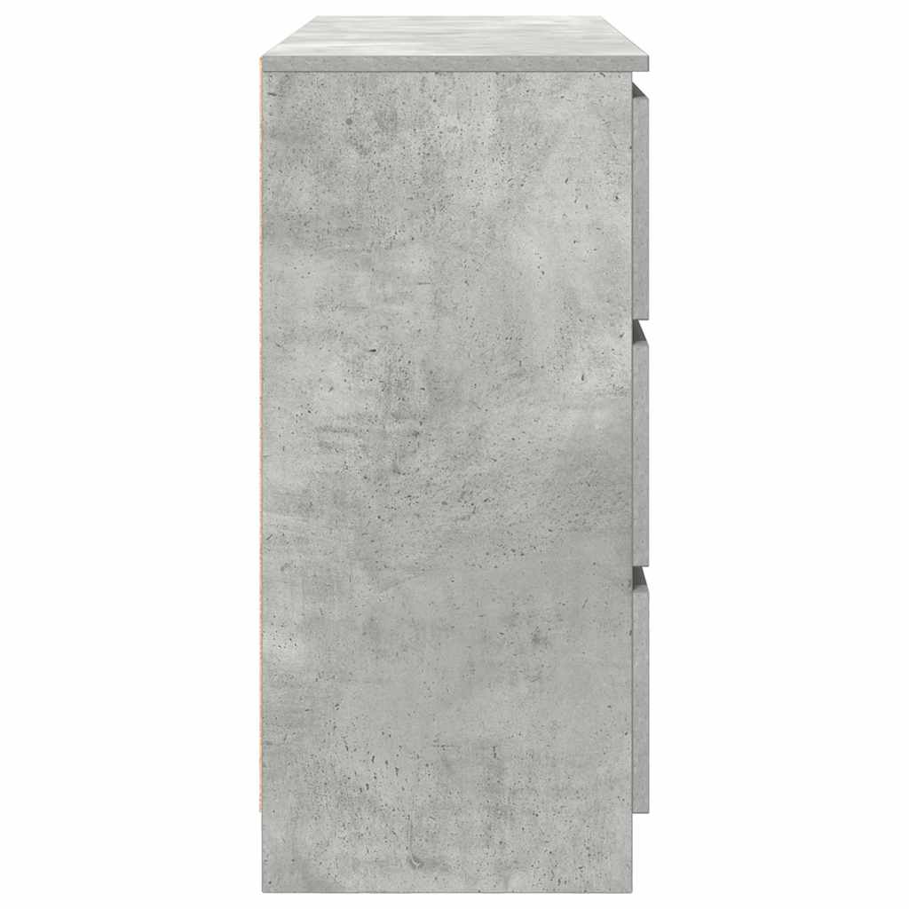 Dressoir 100x35x76 cm spaanplaat betongrijs is nu te koop bij PeponiXL, paradijselijk wonen!