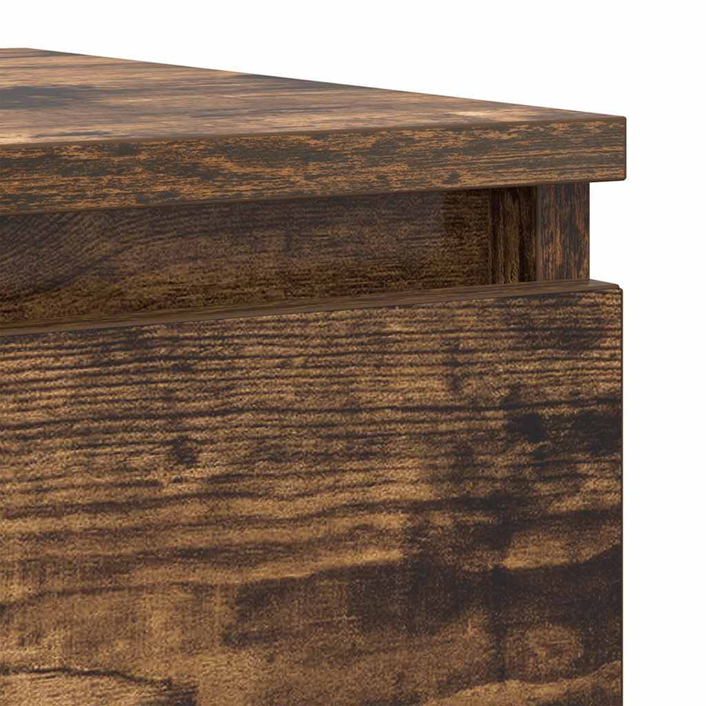 Dressoir 100x35x76 cm bewerkt hout gerookt eikenkleurig is nu te koop bij PeponiXL, paradijselijk wonen!