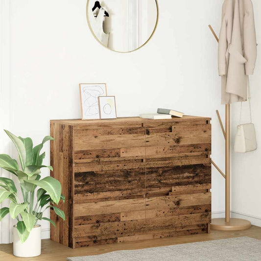 Dressoir 100x35x76 cm spaanplaat oud hout is nu te koop bij PeponiXL, paradijselijk wonen!