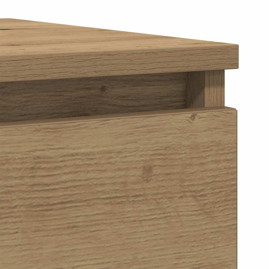 Dressoir 100x35x76 cm spaanplaat ambachtelijk eikenkleurig is nu te koop bij PeponiXL, paradijselijk wonen!
