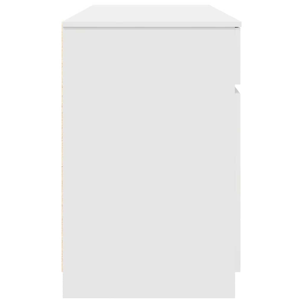 Bureau met lade met plank Wit 140 x 49 x 76 cm Bewerkt hout is nu te koop bij PeponiXL, paradijselijk wonen!