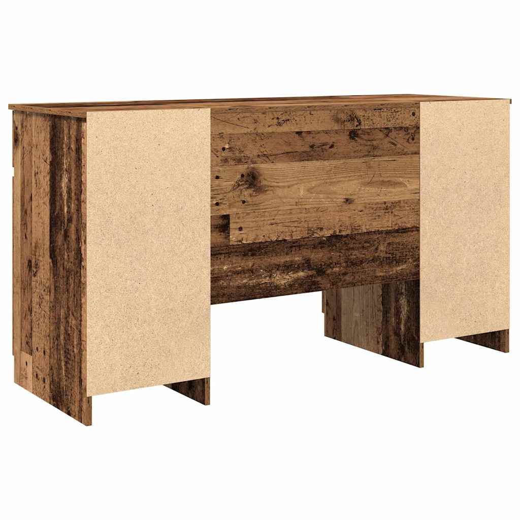Bureau met lade Oud hout 140 x 49 x 76 cm Bewerkt hout is nu te koop bij PeponiXL, paradijselijk wonen!