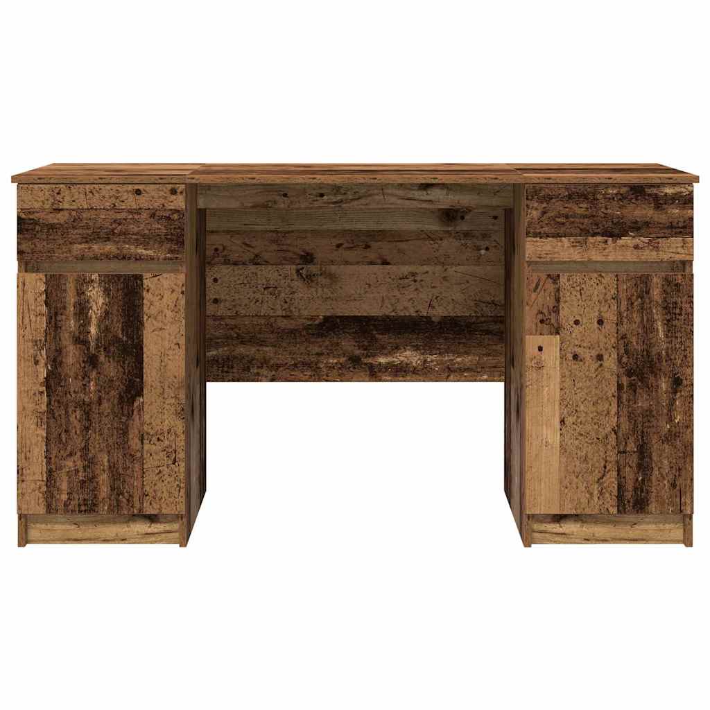 Bureau met lade Oud hout 140 x 49 x 76 cm Bewerkt hout is nu te koop bij PeponiXL, paradijselijk wonen!