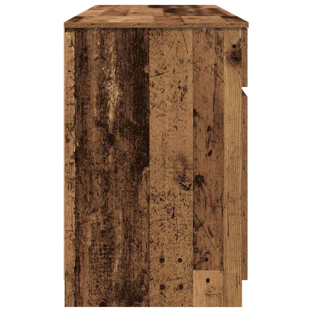 Bureau met lade Oud hout 140 x 49 x 76 cm Bewerkt hout is nu te koop bij PeponiXL, paradijselijk wonen!
