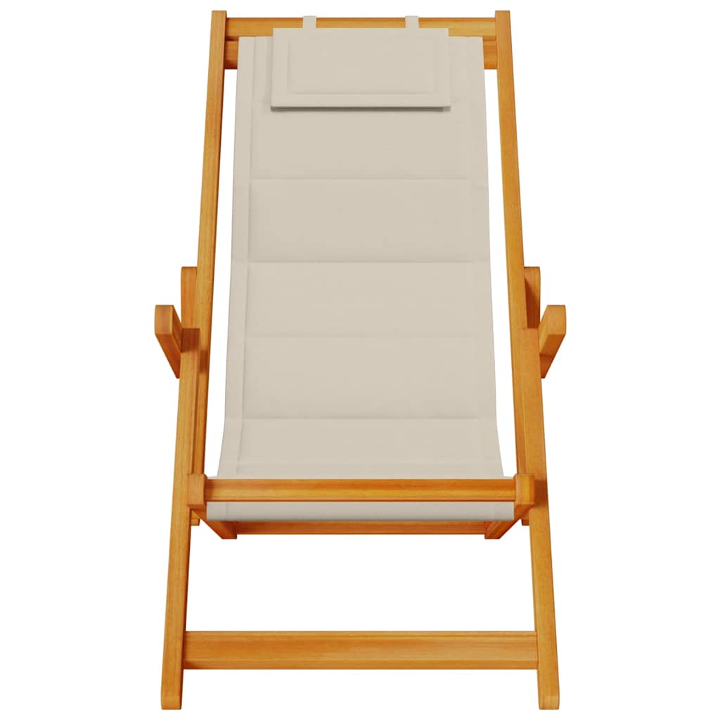 Opvouwbare stoel met armleuningen Taupe Acaciahout & Textileen is nu te koop bij PeponiXL, paradijselijk wonen!
