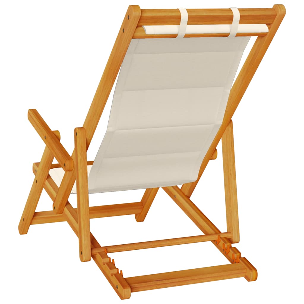 Opvouwbare stoel met armleuningen Taupe Acaciahout & Textileen is nu te koop bij PeponiXL, paradijselijk wonen!