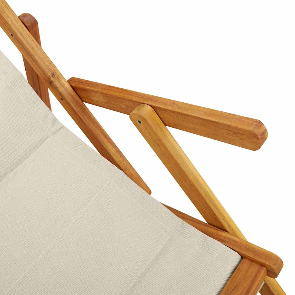 Opvouwbare stoel met armleuningen Taupe Acaciahout & Textileen is nu te koop bij PeponiXL, paradijselijk wonen!