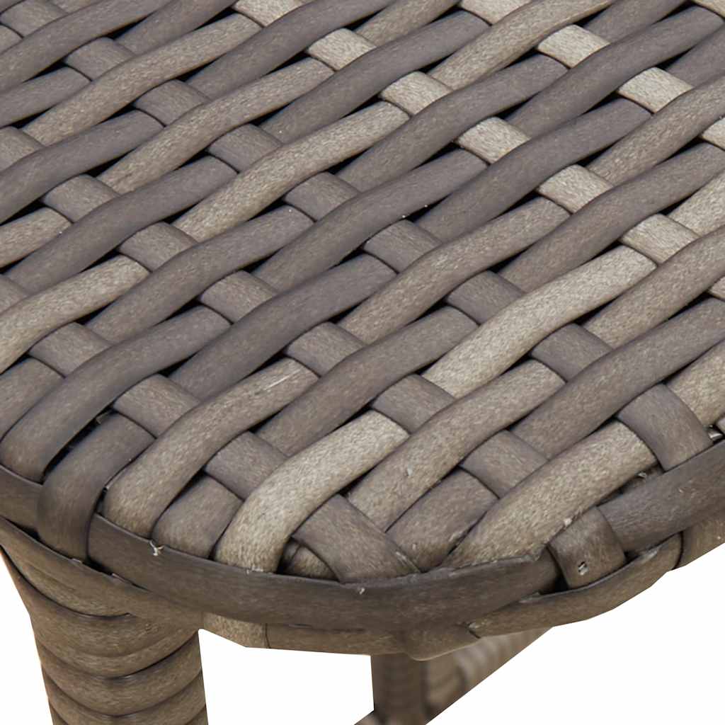 Tuintafel inklapbaar 90x51x75 cm poly rattan grijs is nu te koop bij PeponiXL, paradijselijk wonen!