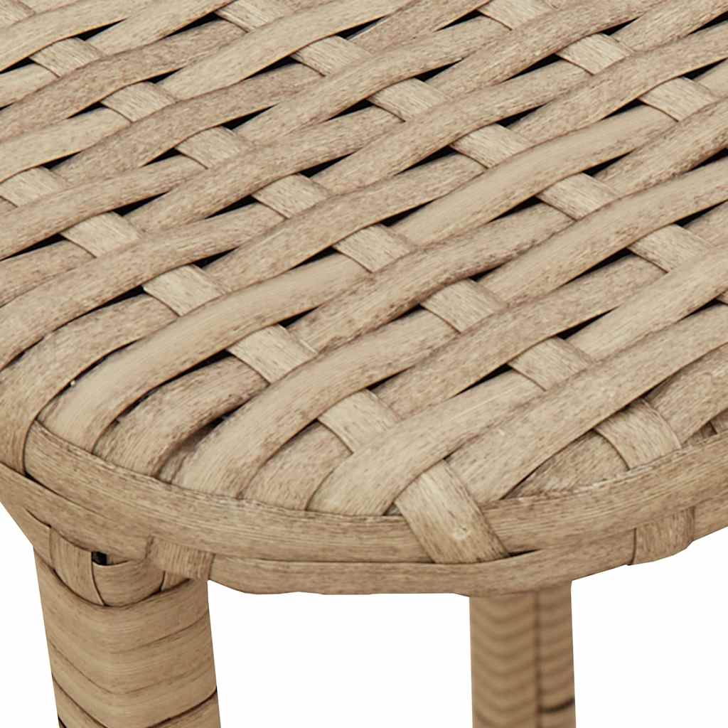 Tuintafel inklapbaar 90x51x75 cm poly rattan beige is nu te koop bij PeponiXL, paradijselijk wonen!