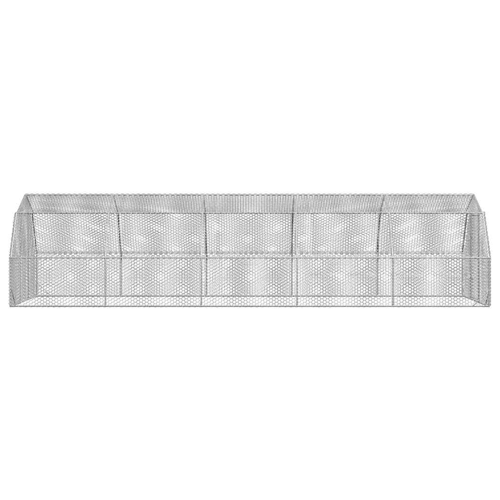 Kippenren 2,5x10x2,25 m gegalvaniseerd staal is nu te koop bij PeponiXL, paradijselijk wonen!