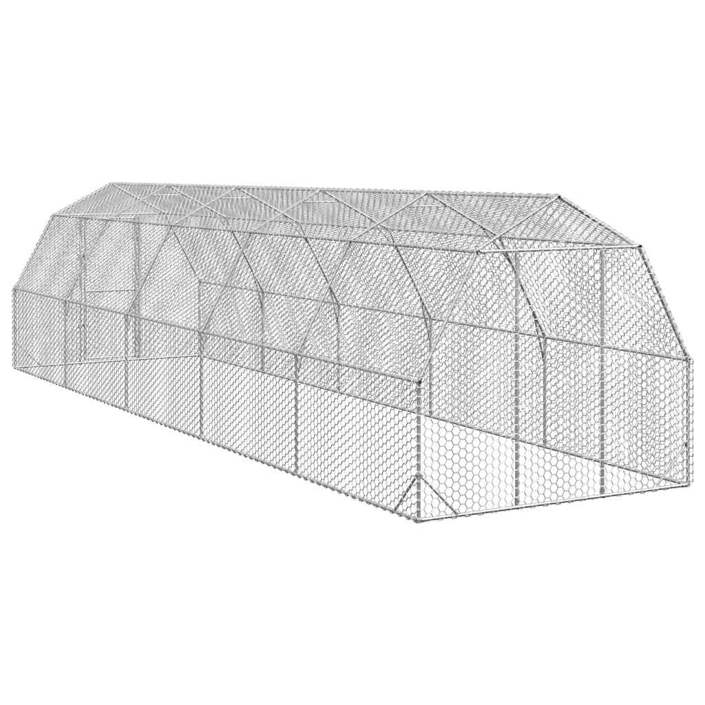 Kippenren 2,5x10x2,25 m gegalvaniseerd staal is nu te koop bij PeponiXL, paradijselijk wonen!