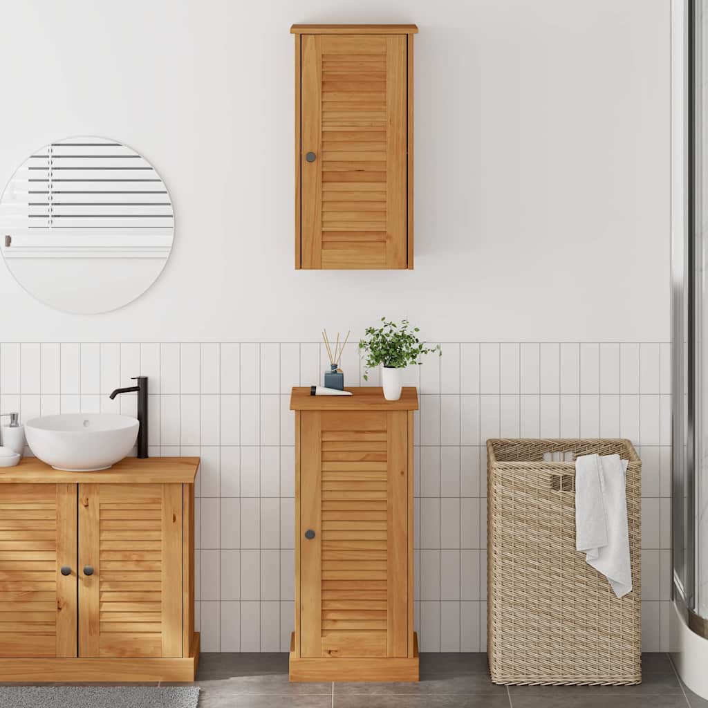 Badkamermeubelset met plank VIGO 2 pcs Bruin en Honingbruin is nu te koop bij PeponiXL, paradijselijk wonen!