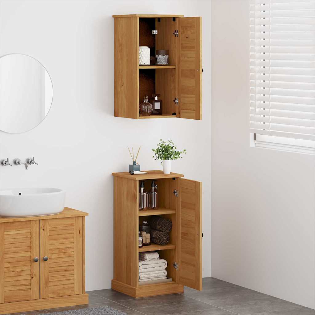 Badkamermeubelset met plank VIGO 2 pcs Bruin en Honingbruin is nu te koop bij PeponiXL, paradijselijk wonen!