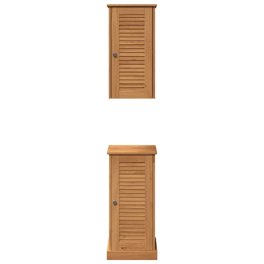 Badkamermeubelset met plank VIGO 2 pcs Bruin en Honingbruin is nu te koop bij PeponiXL, paradijselijk wonen!