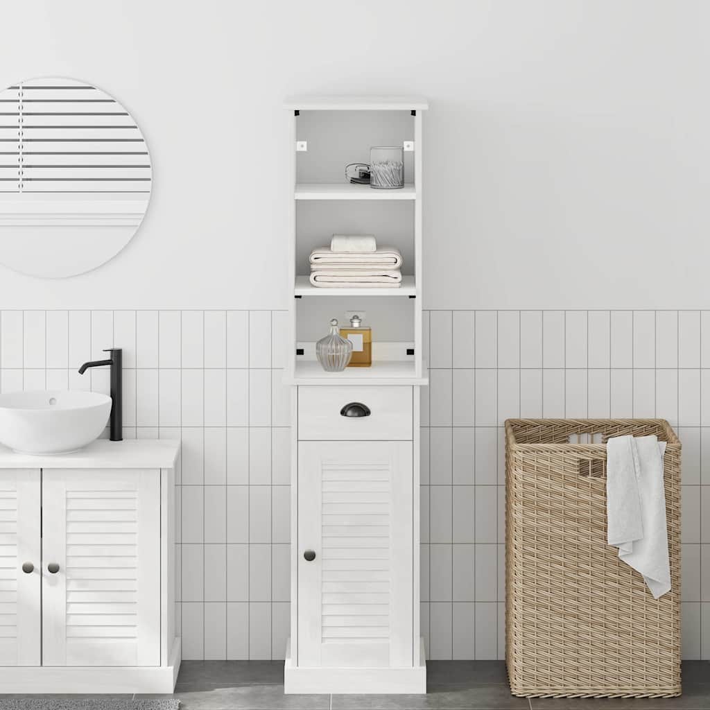 Badkamermeubelset met lade VIGO 2 pcs Wit en Antiek Wit is nu te koop bij PeponiXL, paradijselijk wonen!