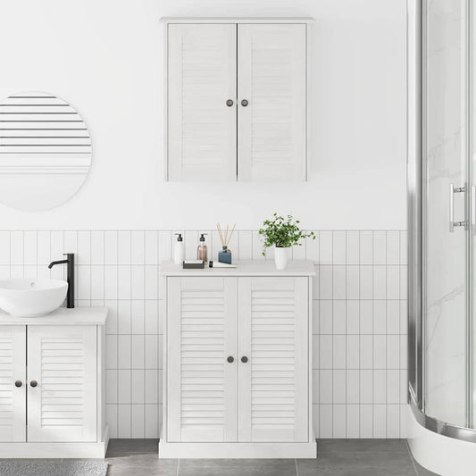 Badkamermeubelset 2 pcs Wit en Antiek Wit 67,5 x 34 x 80 cm is nu te koop bij PeponiXL, paradijselijk wonen!
