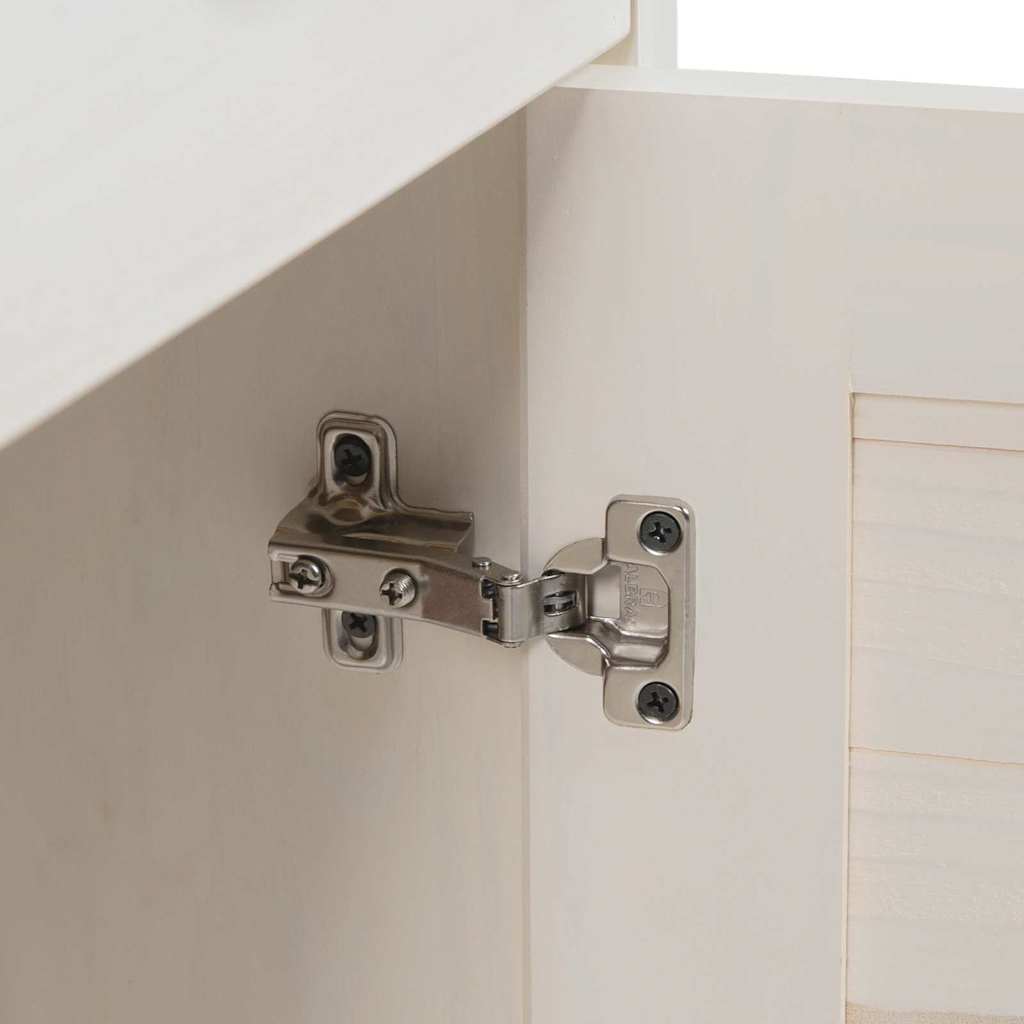 Badkamermeubelset met lade 3 pcs Antiek wit Massief grenenhout is nu te koop bij PeponiXL, paradijselijk wonen!