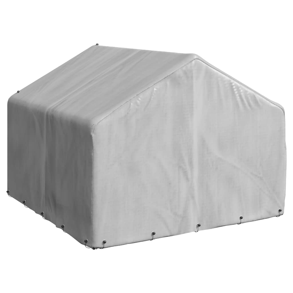 Hondenhok voor buiten met hoes 2x2x1,5 m gegalvaniseerd staal is nu te koop bij PeponiXL, paradijselijk wonen!
