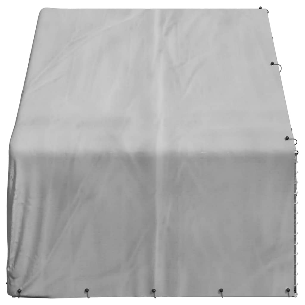 Hondenhok voor buiten met deksel 3x2x1,9 m gegalvaniseerd staal is nu te koop bij PeponiXL, paradijselijk wonen!