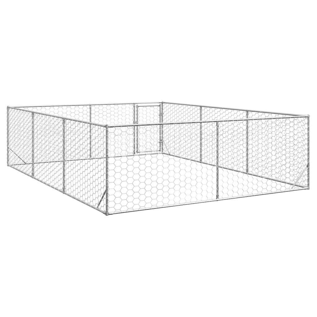 Hondenhok voor buiten met deur 3x4x1 m gegalvaniseerd staal is nu te koop bij PeponiXL, paradijselijk wonen!