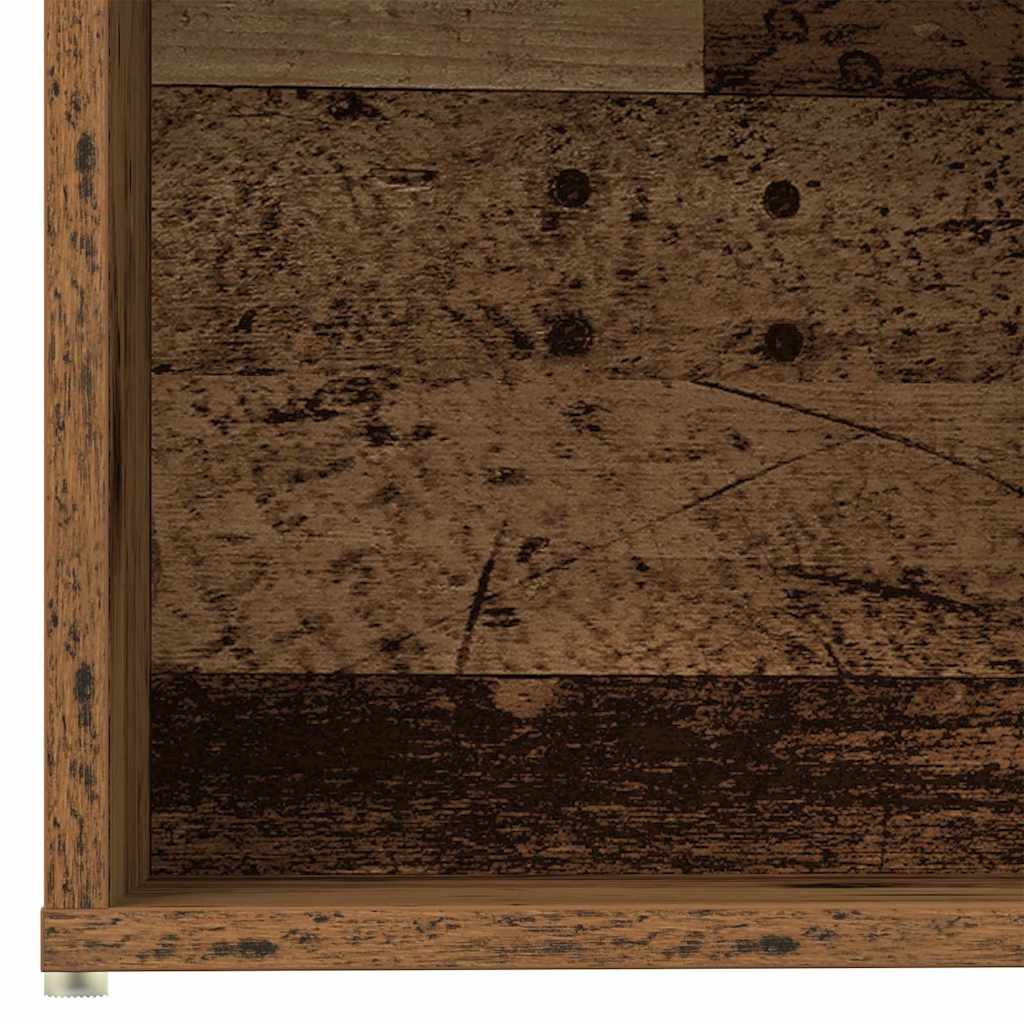 Boekenkasten 3 st bewerkt hout oud houtkleurig is nu te koop bij PeponiXL, paradijselijk wonen!