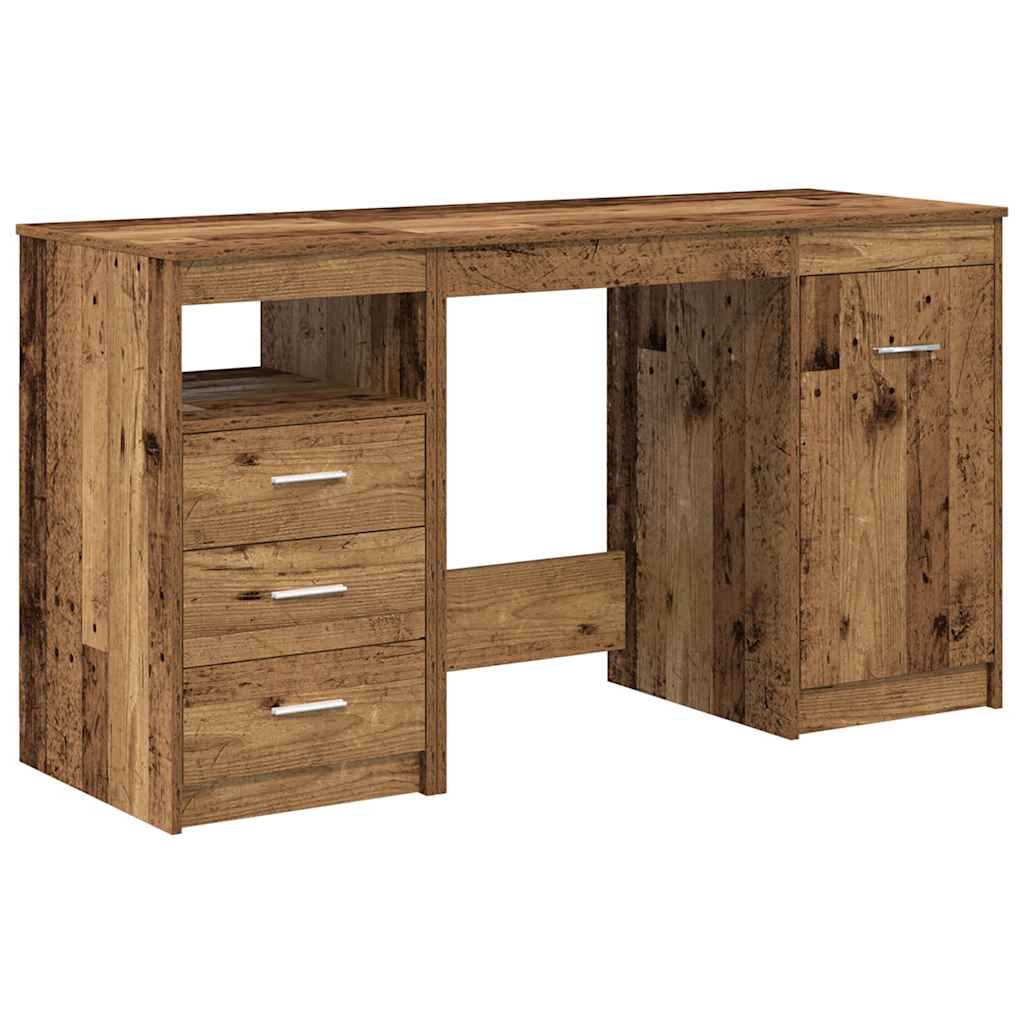 Bureau met kast Oud hout Bewerkt hout is nu te koop bij PeponiXL, paradijselijk wonen!