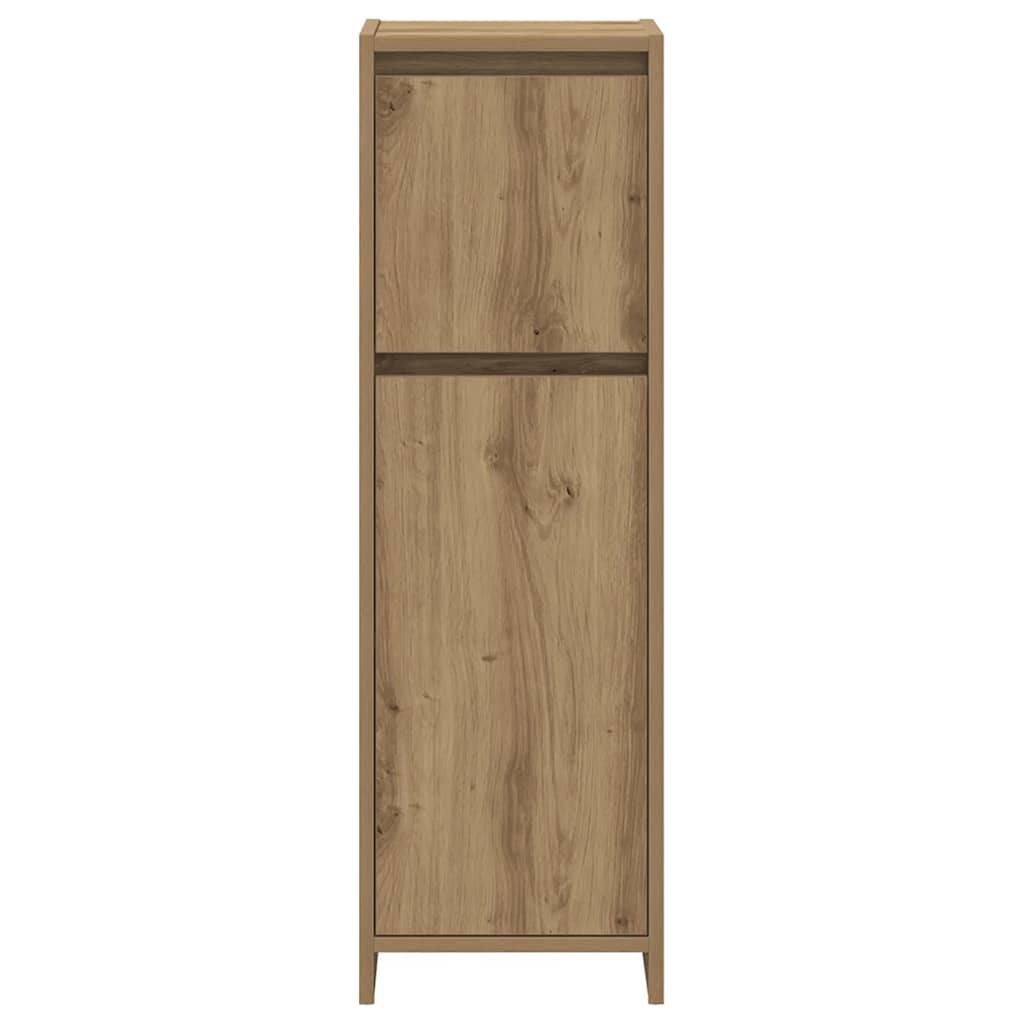 4-delige Badkamermeubelset bewerkt hout artisanaal eikenkleur is nu te koop bij PeponiXL, paradijselijk wonen!