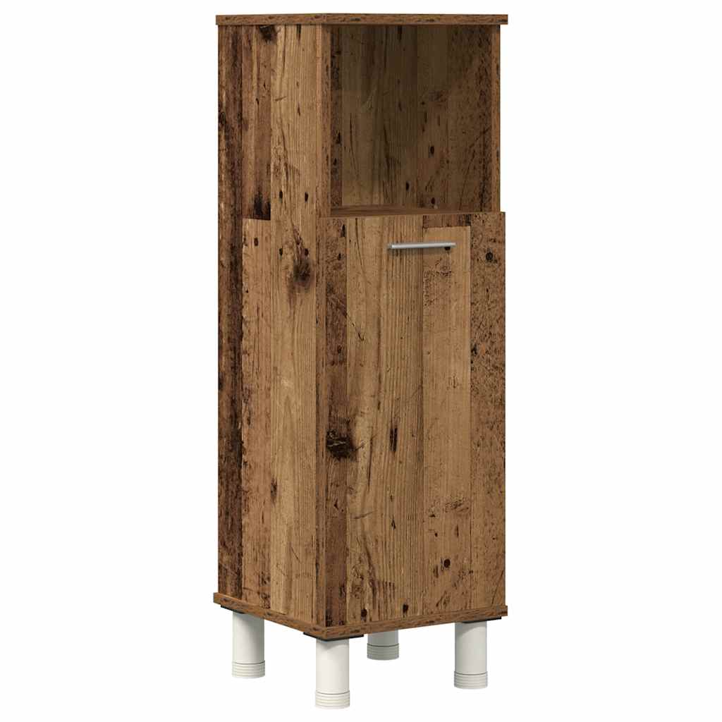 4-delige Badkamermeubelset bewerkt hout oud houtkleurig is nu te koop bij PeponiXL, paradijselijk wonen!