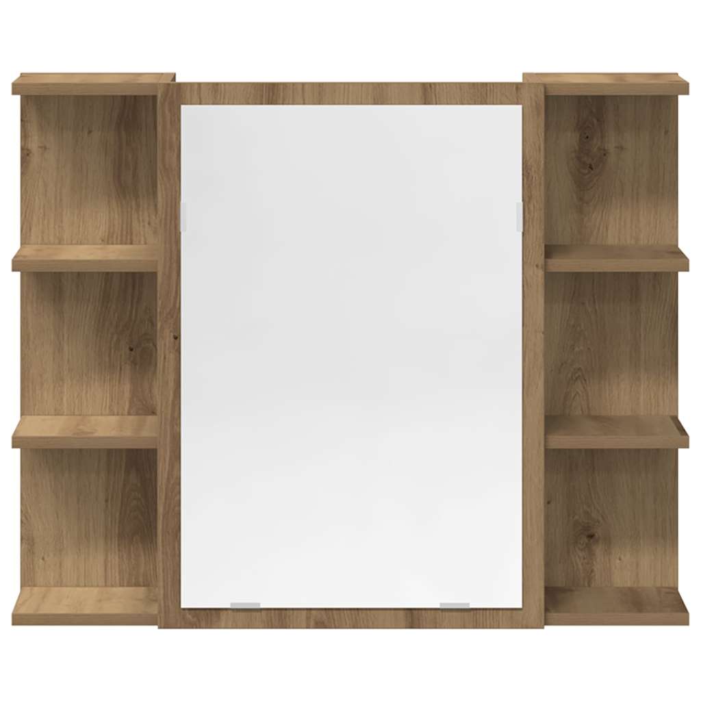 4-delige Badkamermeubelset bewerkt hout artisanaal eikenkleur is nu te koop bij PeponiXL, paradijselijk wonen!