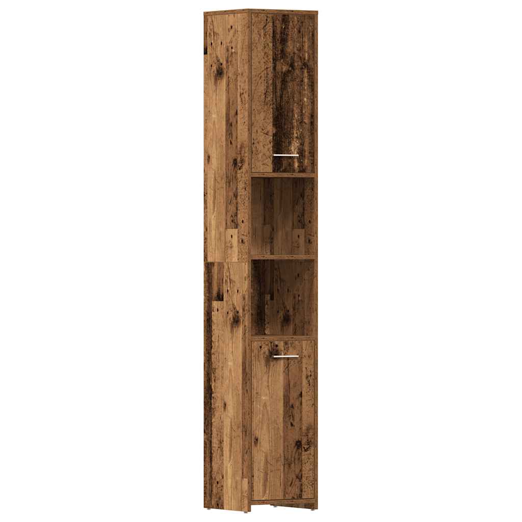 3-delige Badkamermeubelset bewerkt hout oud houtkleurig is nu te koop bij PeponiXL, paradijselijk wonen!