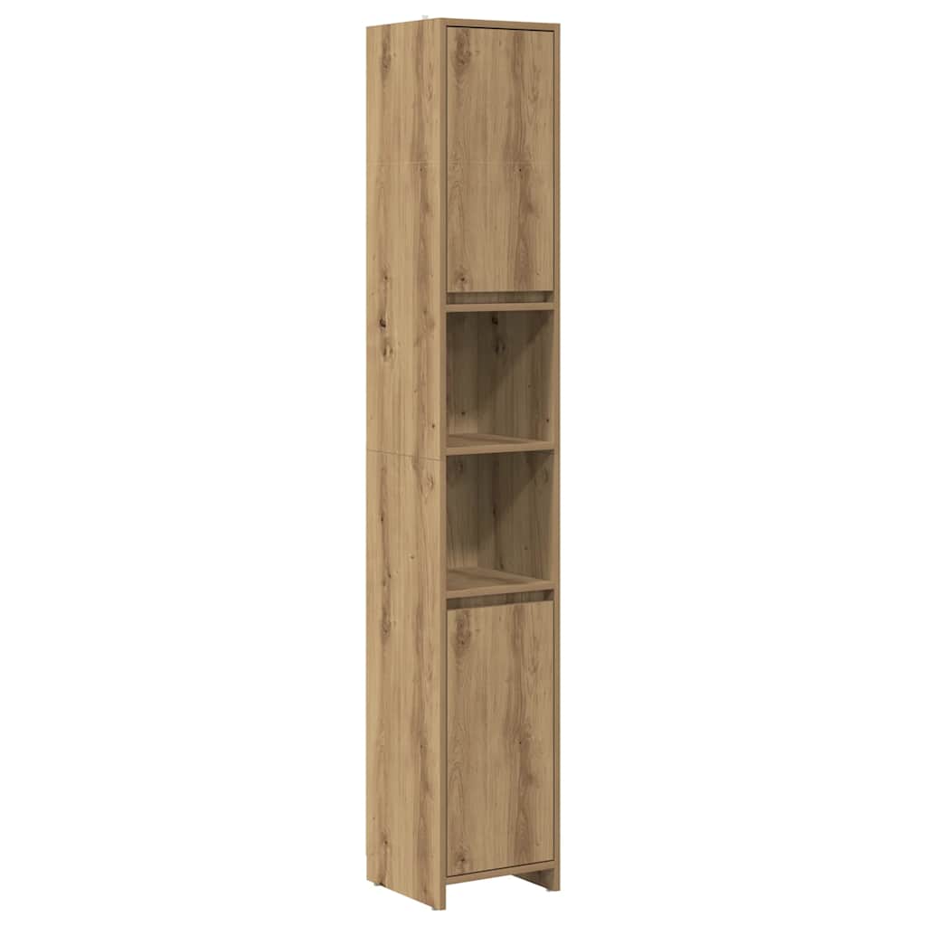 3-delige Badkamermeubelset bewerkt hout artisanaal eikenkleur is nu te koop bij PeponiXL, paradijselijk wonen!