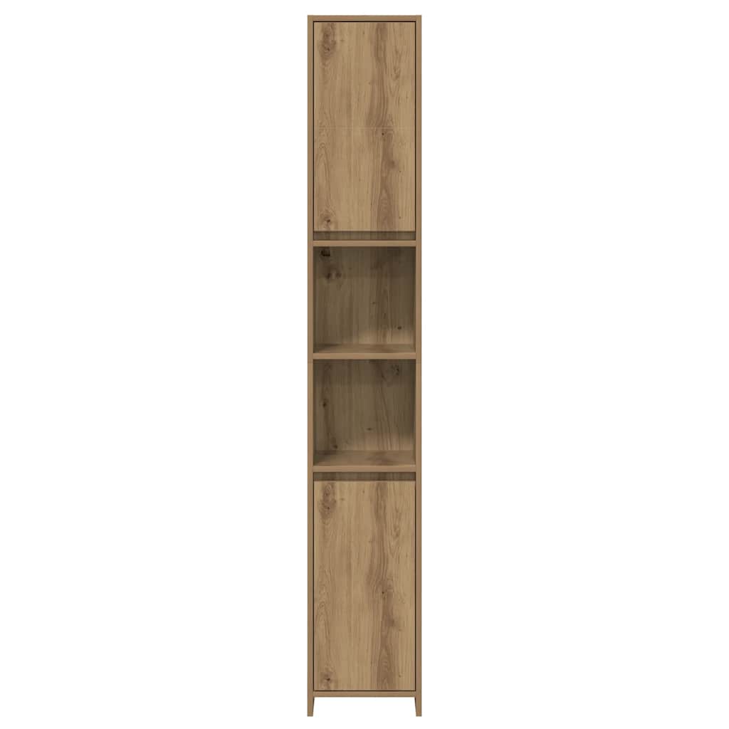3-delige Badkamermeubelset bewerkt hout artisanaal eikenkleur is nu te koop bij PeponiXL, paradijselijk wonen!