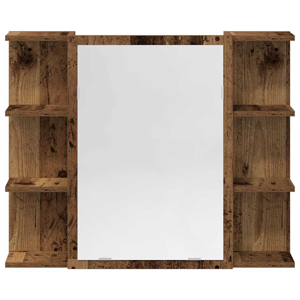 3-delige Badkamermeubelset bewerkt hout oud houtkleurig is nu te koop bij PeponiXL, paradijselijk wonen!