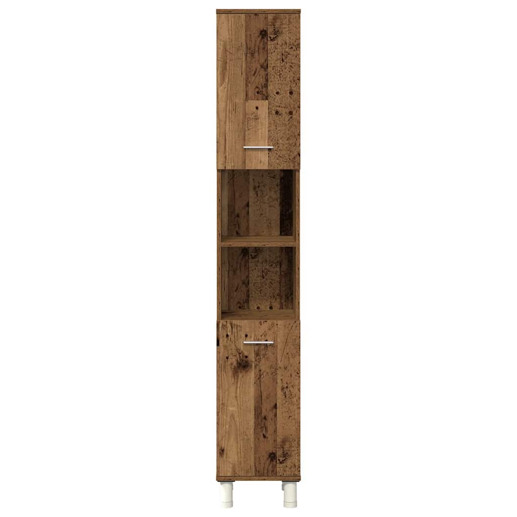 3-delige Badkamermeubelset bewerkt hout oud houtkleurig is nu te koop bij PeponiXL, paradijselijk wonen!