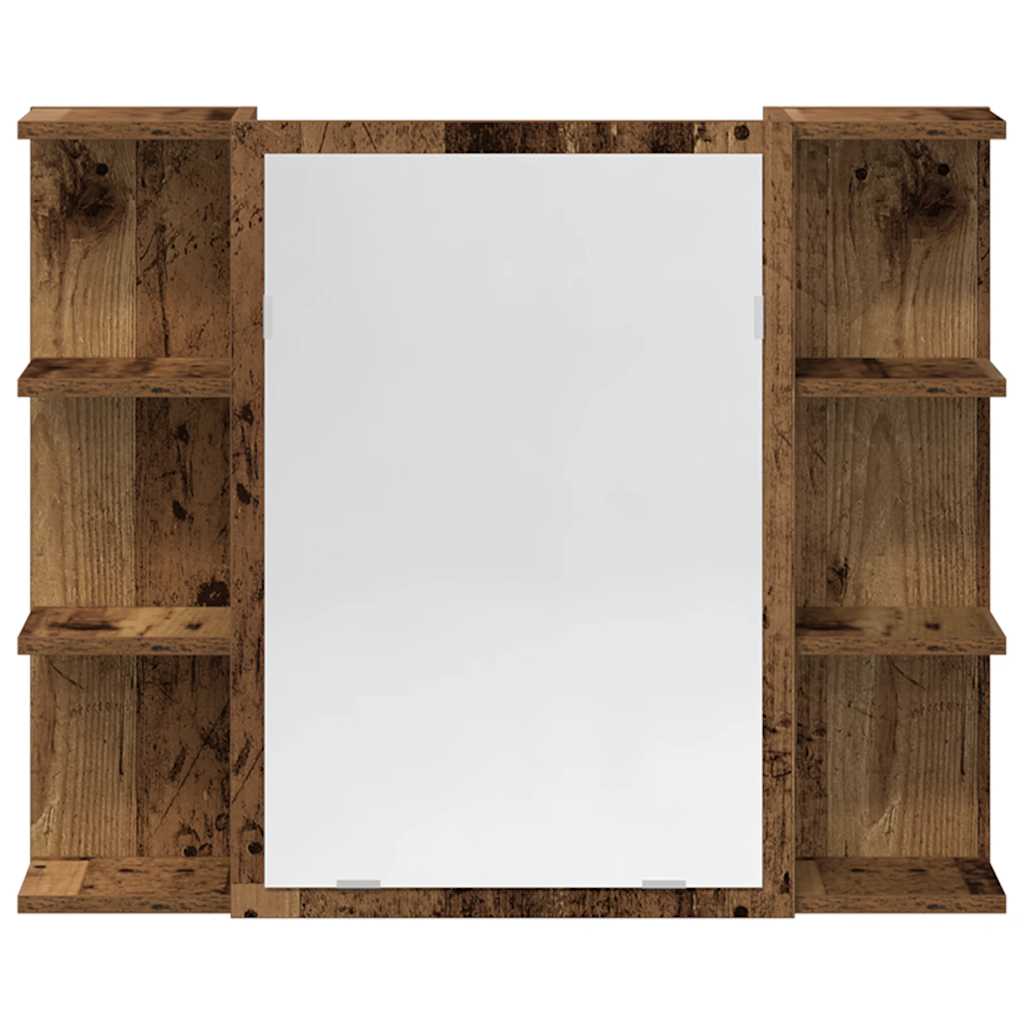 3-delige Badkamermeubelset bewerkt hout oud houtkleurig is nu te koop bij PeponiXL, paradijselijk wonen!