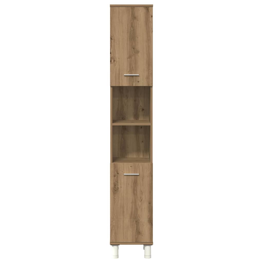 3-delige Badkamermeubelset bewerkt hout artisanaal eikenkleur is nu te koop bij PeponiXL, paradijselijk wonen!