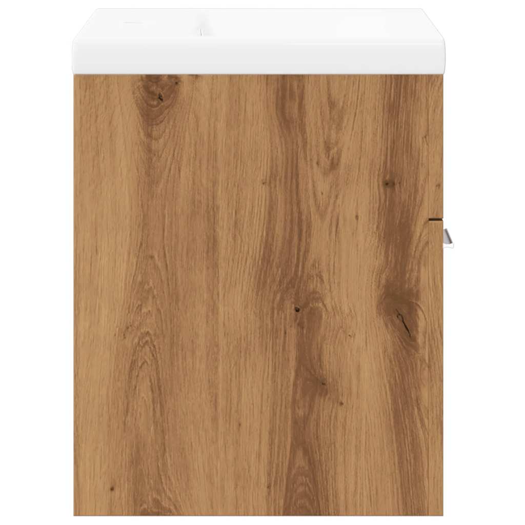 2-delige Badkamermeubelset bewerkt hout artisanaal eikenkleur is nu te koop bij PeponiXL, paradijselijk wonen!