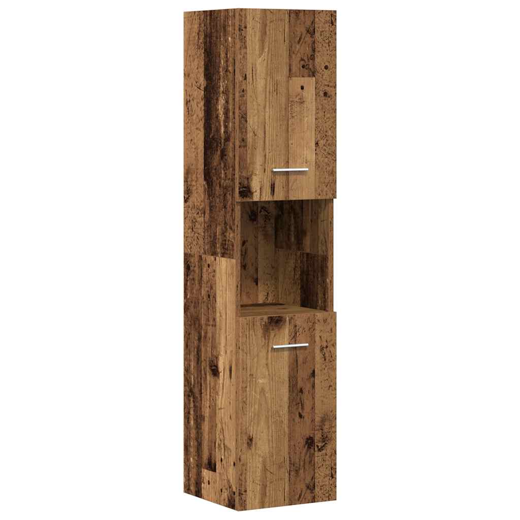 3-delige Badkamermeubelset bewerkt hout oud houtkleurig is nu te koop bij PeponiXL, paradijselijk wonen!