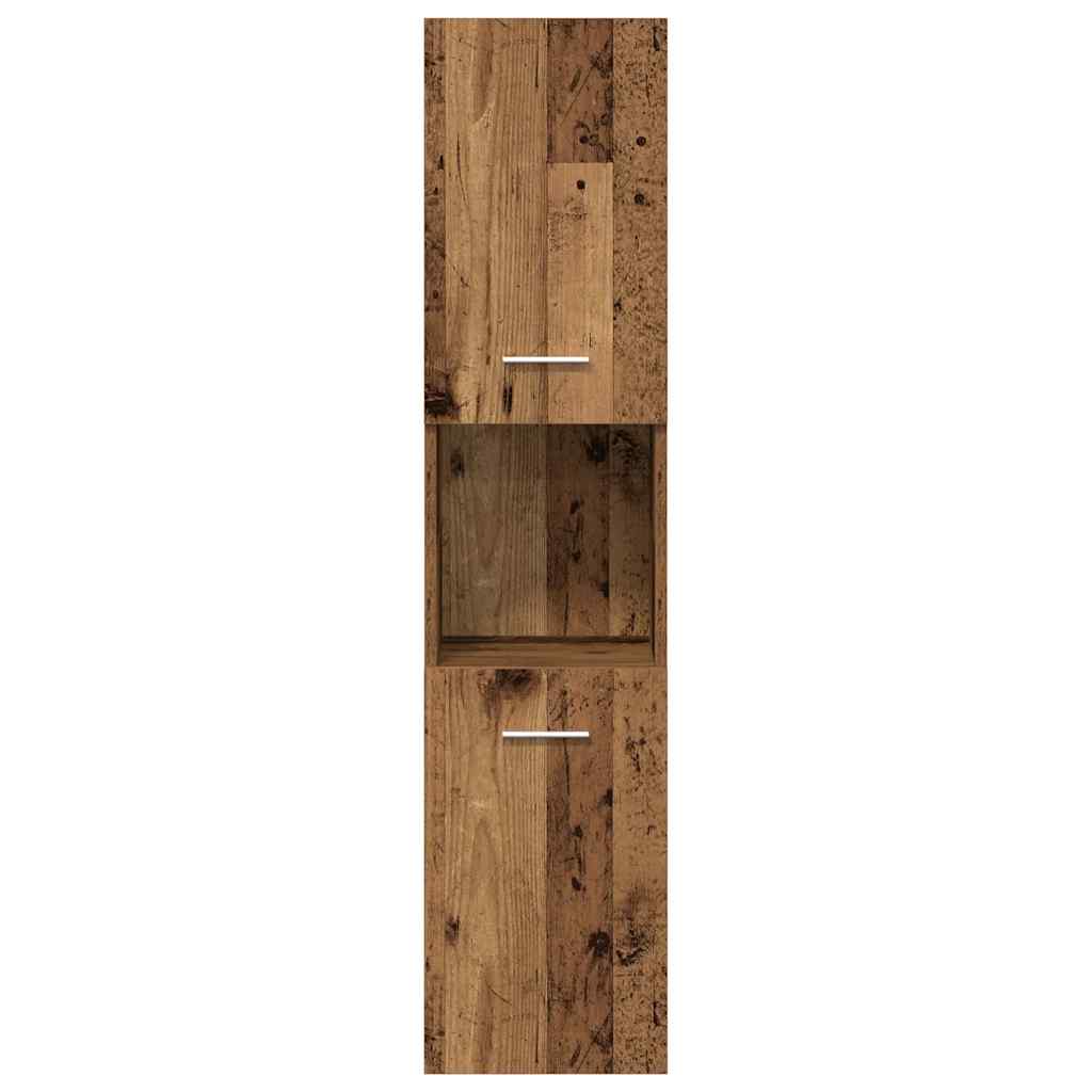 3-delige Badkamermeubelset bewerkt hout oud houtkleurig is nu te koop bij PeponiXL, paradijselijk wonen!