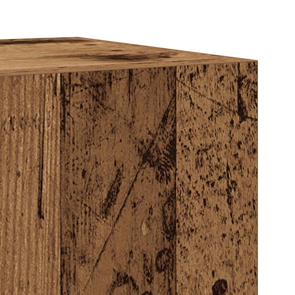 3-delige Badkamermeubelset bewerkt hout oud houtkleurig is nu te koop bij PeponiXL, paradijselijk wonen!