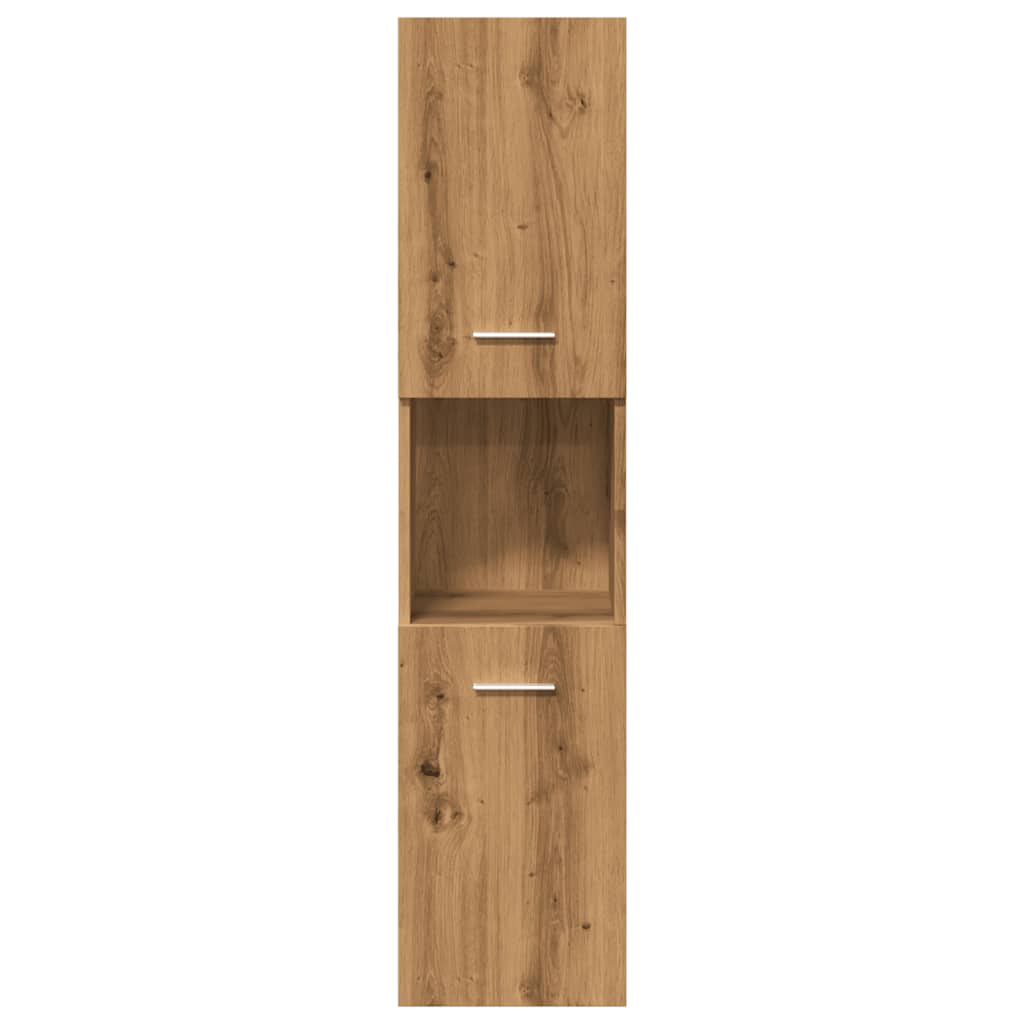 5-delige Badkamermeubelset bewerkt hout artisanaal eikenkleur is nu te koop bij PeponiXL, paradijselijk wonen!